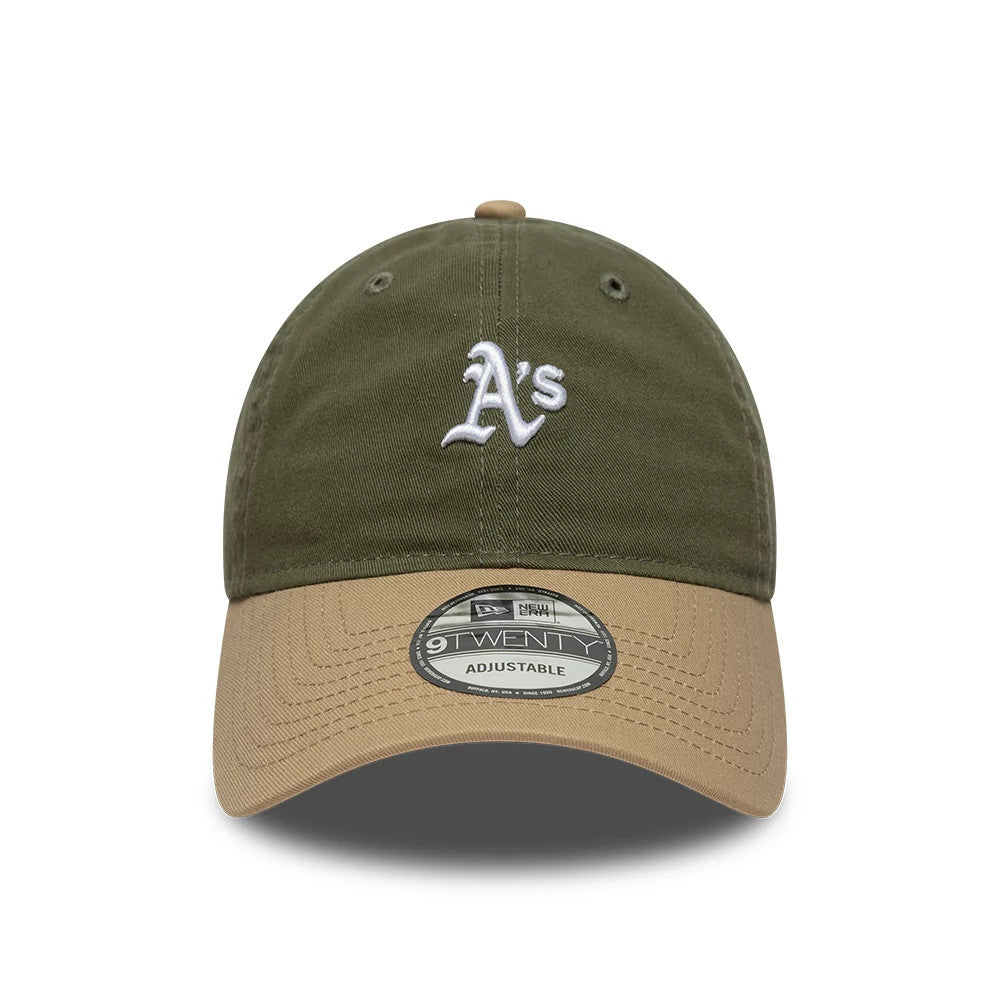 Pictured is this MLB Washed Contrast Athletics 9TWENTY cap in green. 2