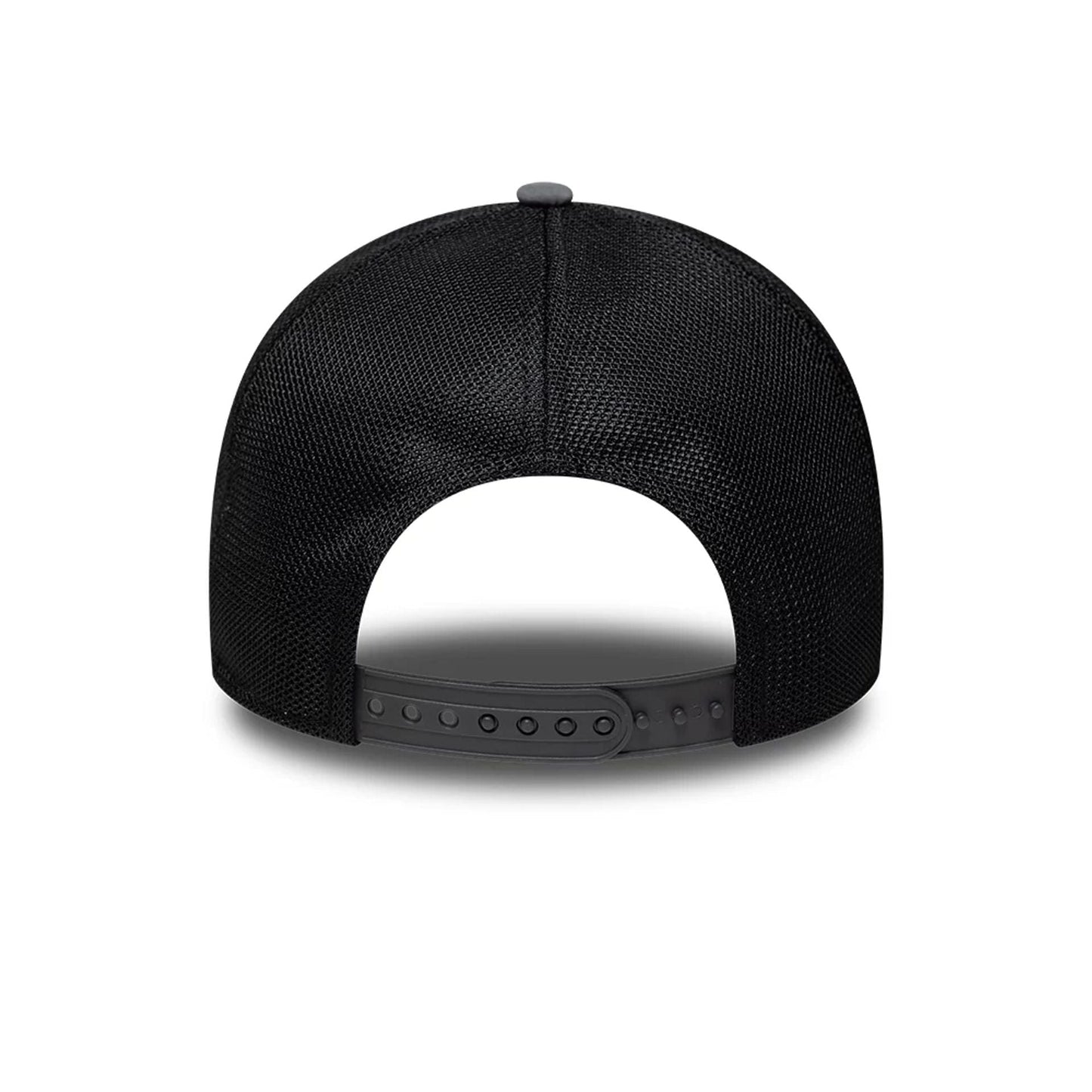 Pictured is this MLB Sport New York Yankees 9FORTY A-Frame Trucker cap in charcoal. 4