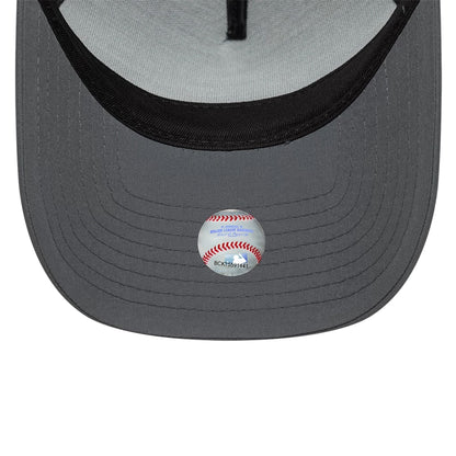 Pictured is this MLB Sport New York Yankees 9FORTY A-Frame Trucker cap in charcoal. 5