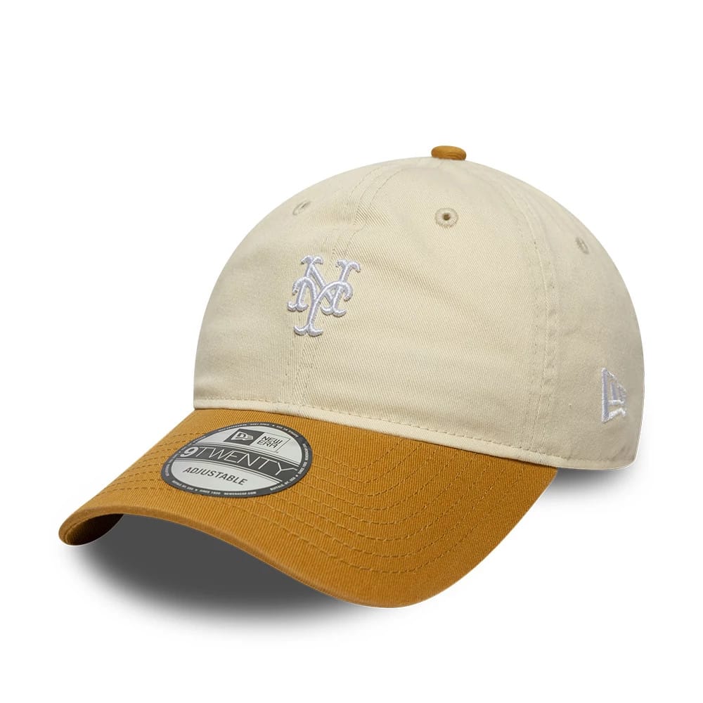 Pictured is this MLB Washed Contrast New York Mets 9TWENTY cap in Cream. 1