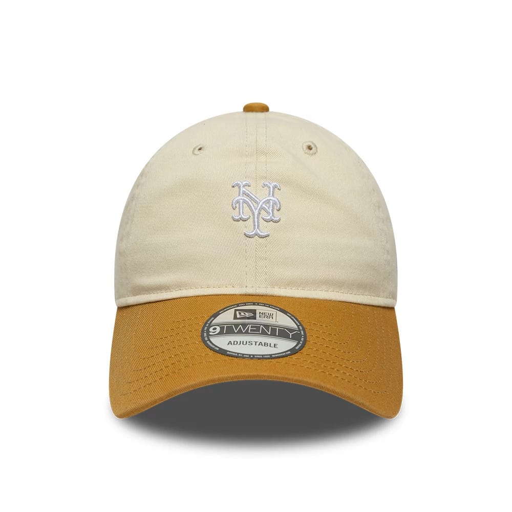 Pictured is this MLB Washed Contrast New York Mets 9TWENTY cap in Cream. 2