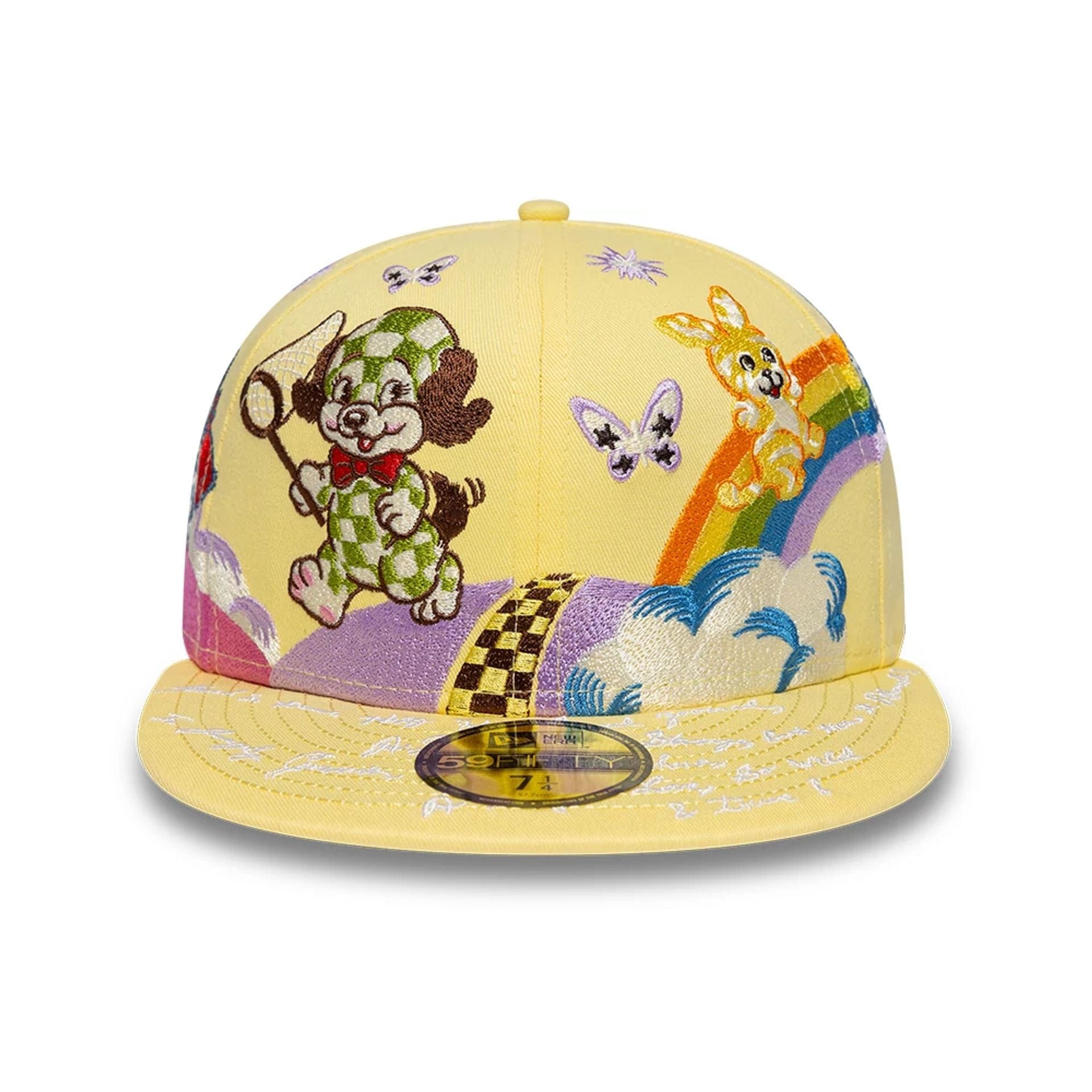 Pictured is this Kenzo X New Era  59FIFTY Fitted cap in pastel yellow. 3