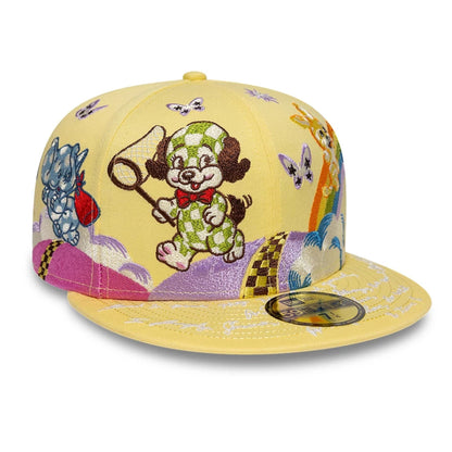 Pictured is this Kenzo X New Era  59FIFTY Fitted cap in pastel yellow. 4