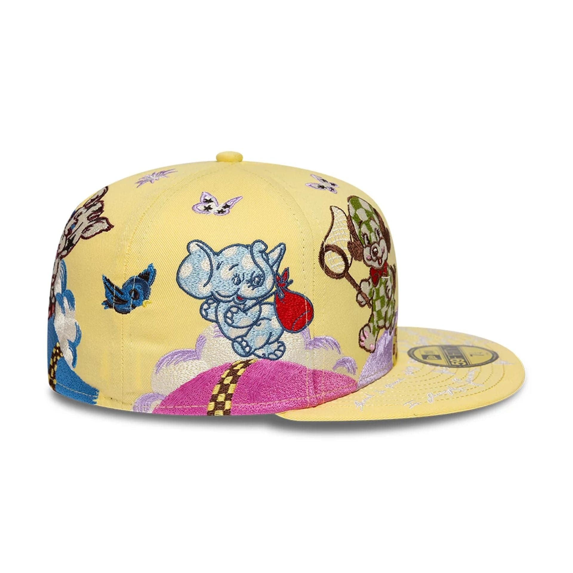 Pictured is this Kenzo X New Era  59FIFTY Fitted cap in pastel yellow. 7