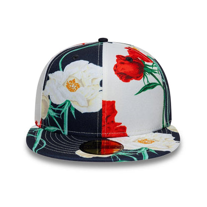 Pictured is this Kenzo X New Era Roses 59FIFTY Fitted cap in white. 2