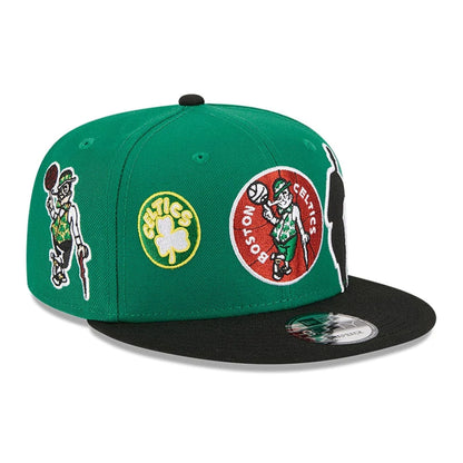 Pictured is this NBA Hardwood Classic All Star Game Boston Celtics 9FIFTY Snapback cap in green. 4
