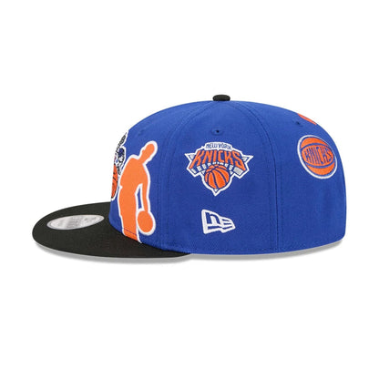 Pictured is this NBA Hardwood Classic All Star Game New York Knicks 9FIFTY Snapback cap in blue. 6