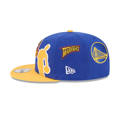 Pictured is this NBA Hardwood Classic All Star Game Golden State Warriors 9FIFTY Snapback cap in blue. 6