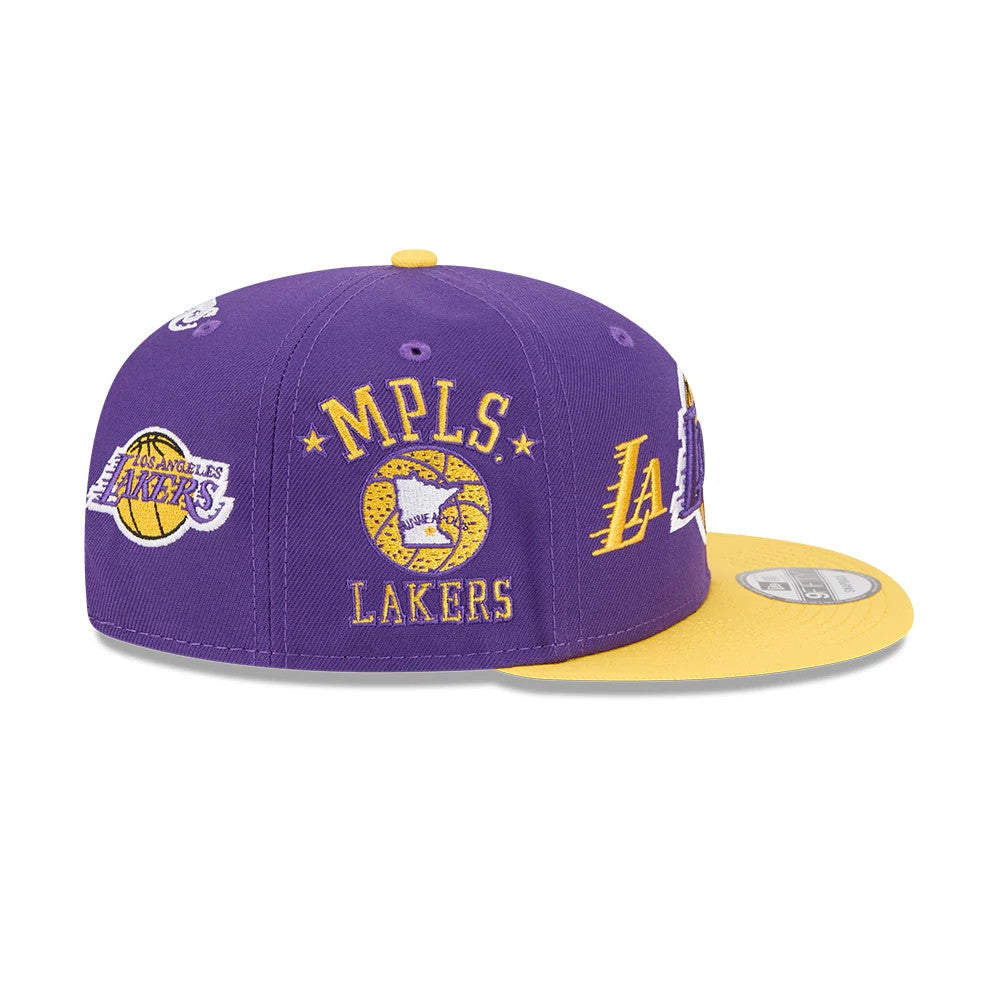 NBA Hardwood Classic ASG LA Lakers Purple 9FIFTY Snapback Cap | NEC EU