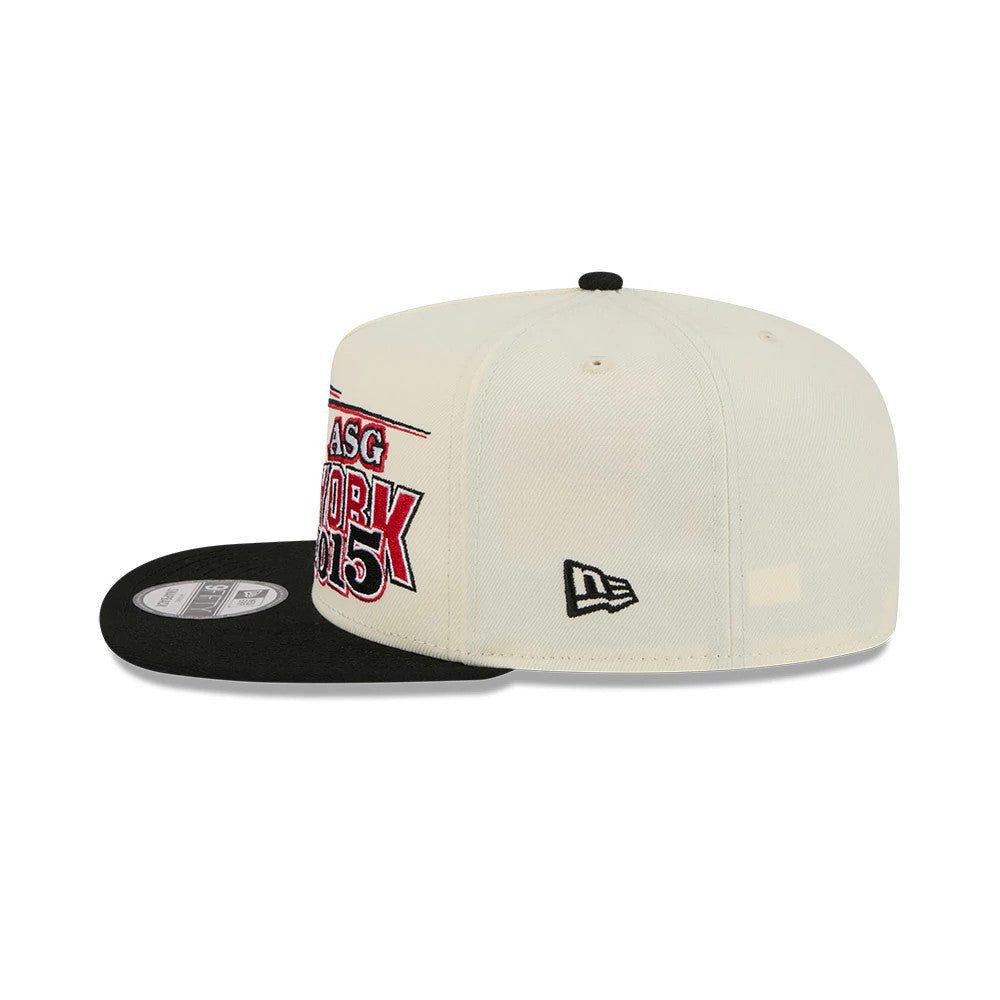 Pictured is this NBA Hardwood Classic All Star Game Brooklyn Nets 9FIFTY A-Frame Snapback cap in white. 6
