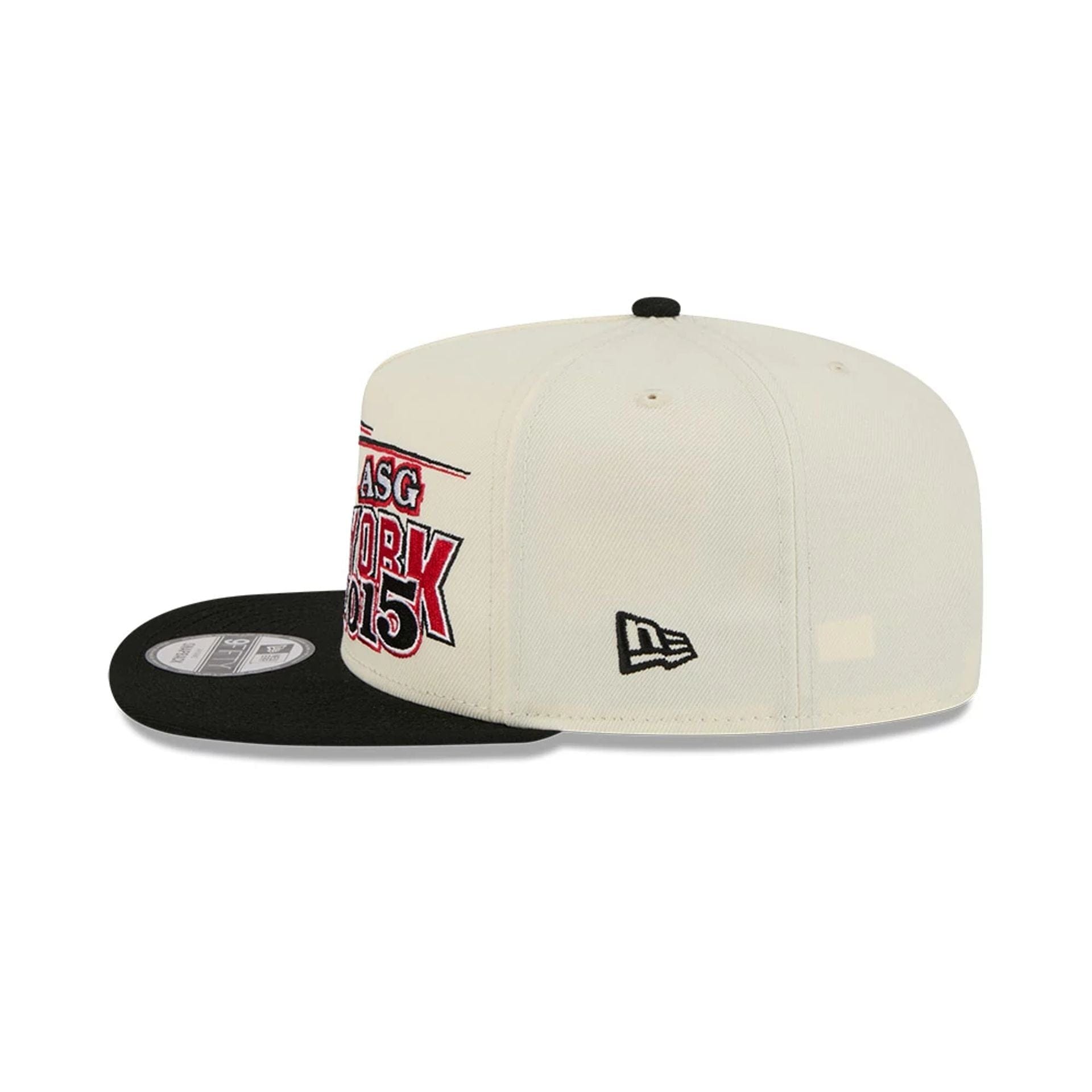 Pictured is this NBA Hardwood Classic All Star Game Brooklyn Nets 9FIFTY A-Frame Snapback cap in white. 6