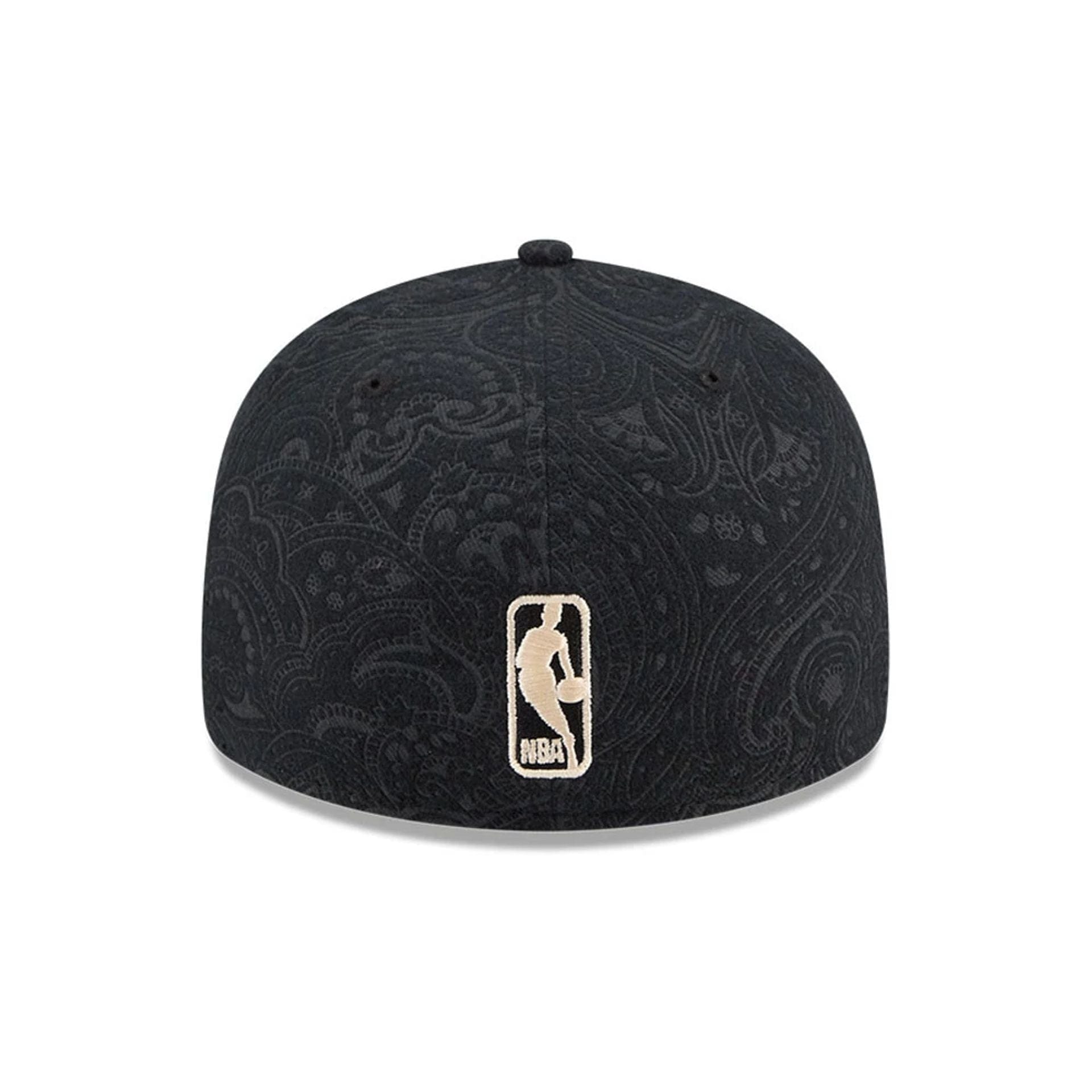 Pictured is this NBA Brushed Cotton Golden State Warriors 59FIFTY Fitted cap in black. 7
