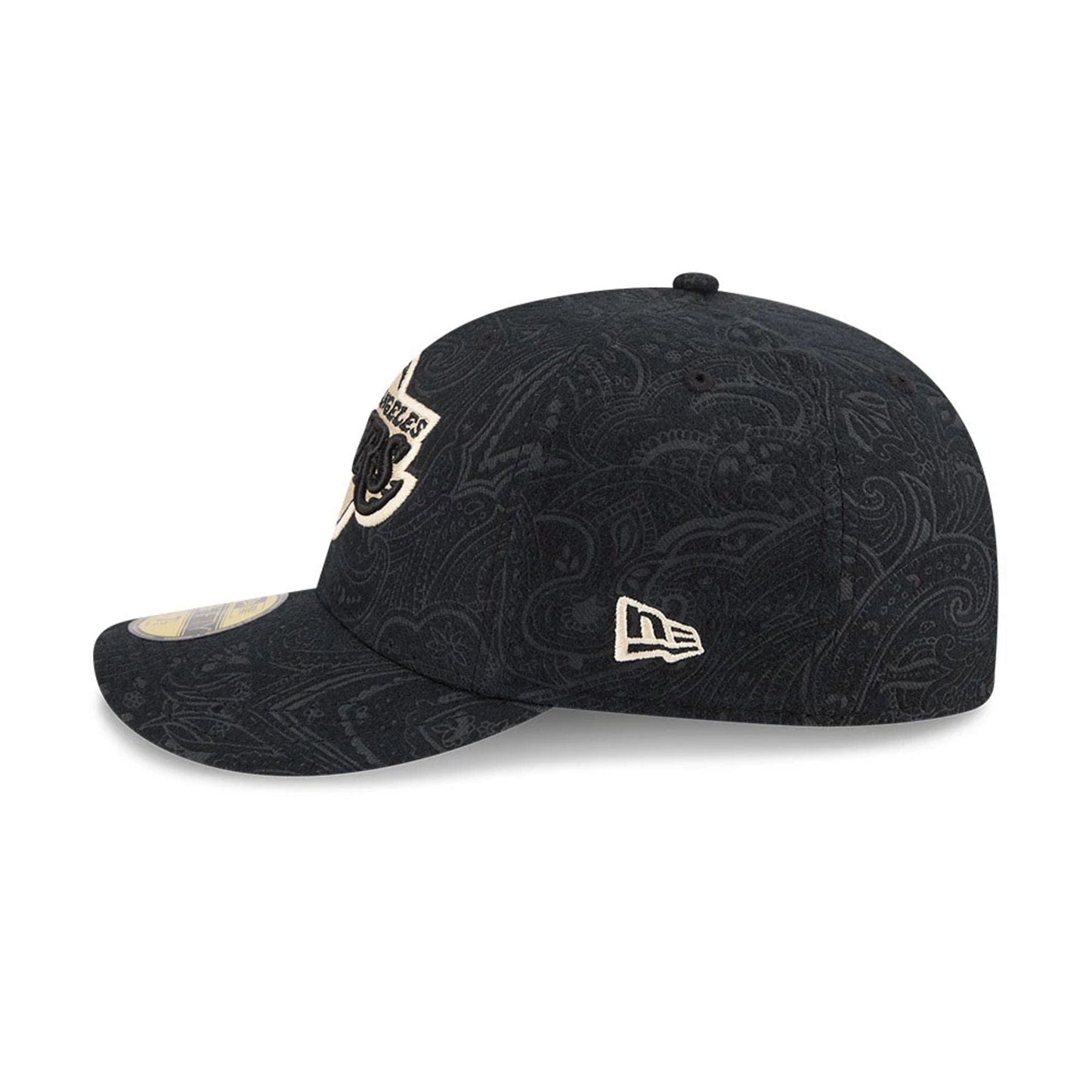 Pictured is this NBA Brushed Cotton LA Lakers 59FIFTY Fitted cap in black. 5