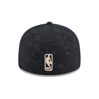 Pictured is this NBA Brushed Cotton LA Lakers 59FIFTY Fitted cap in black. 7