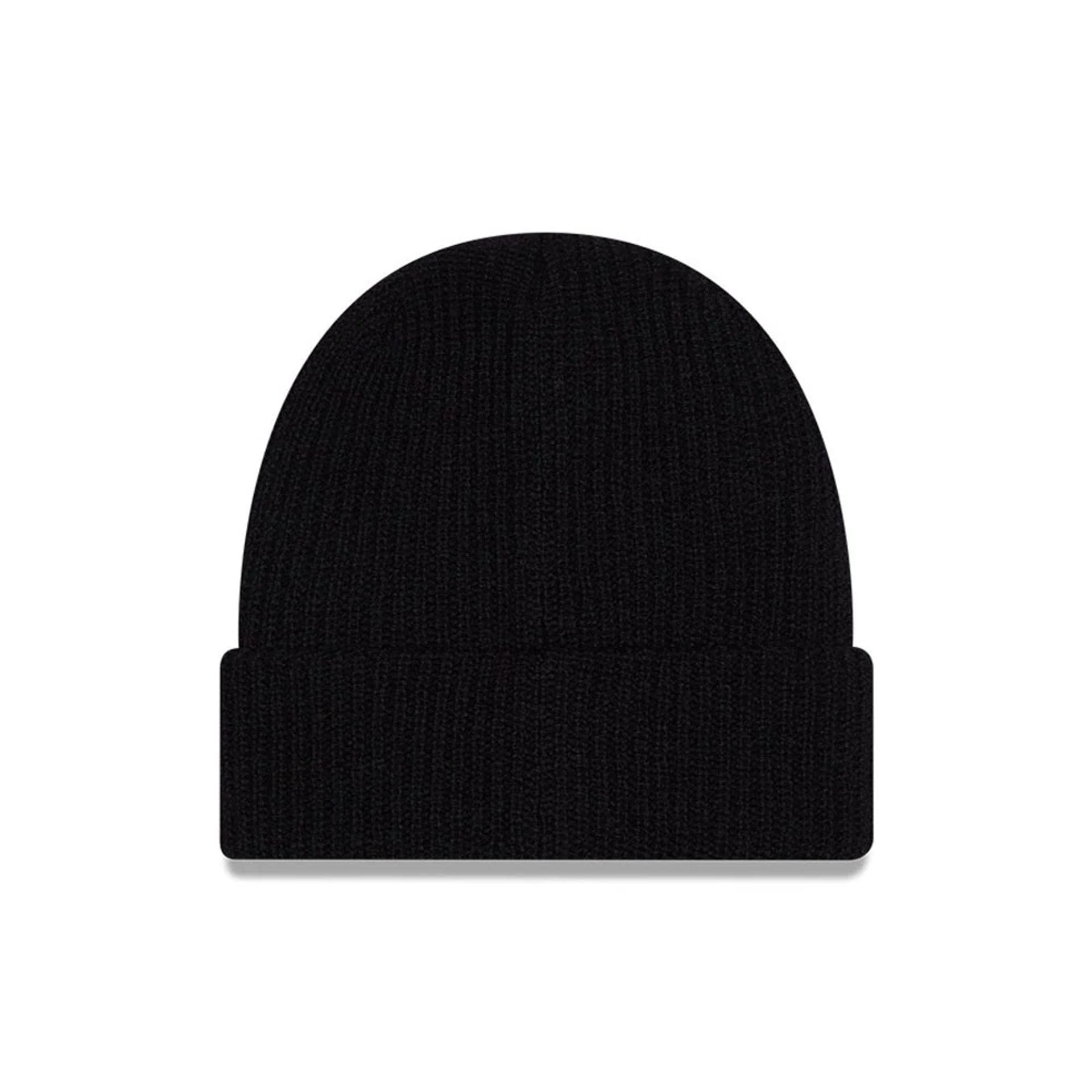 Pictured is this MLB Cashmere Knit New York Yankees Cuff Knit Beanie hat in black. 3