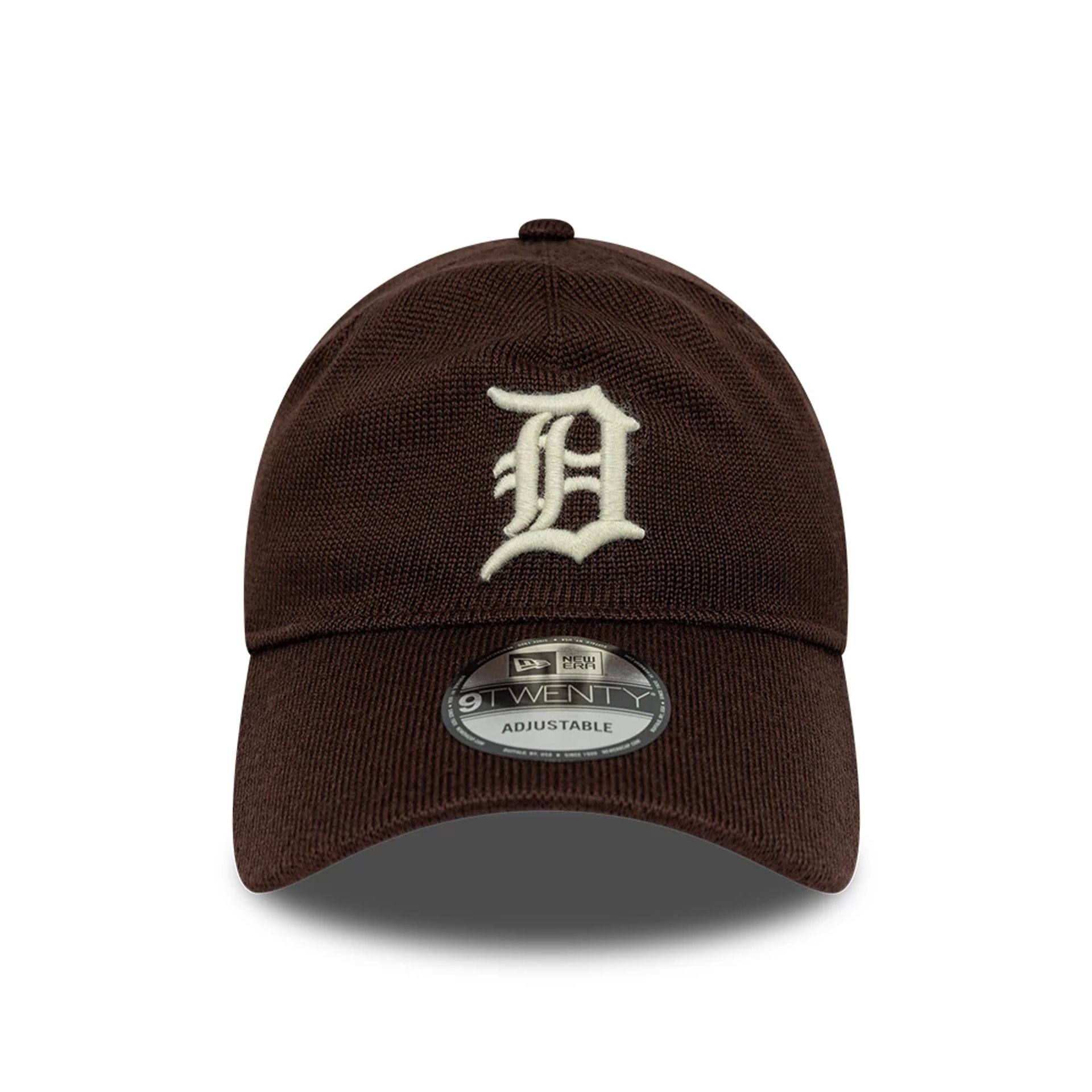Pictured is this MLB Merino Wool Detroit Tigers 9TWENTY cap in dark brown. 2
