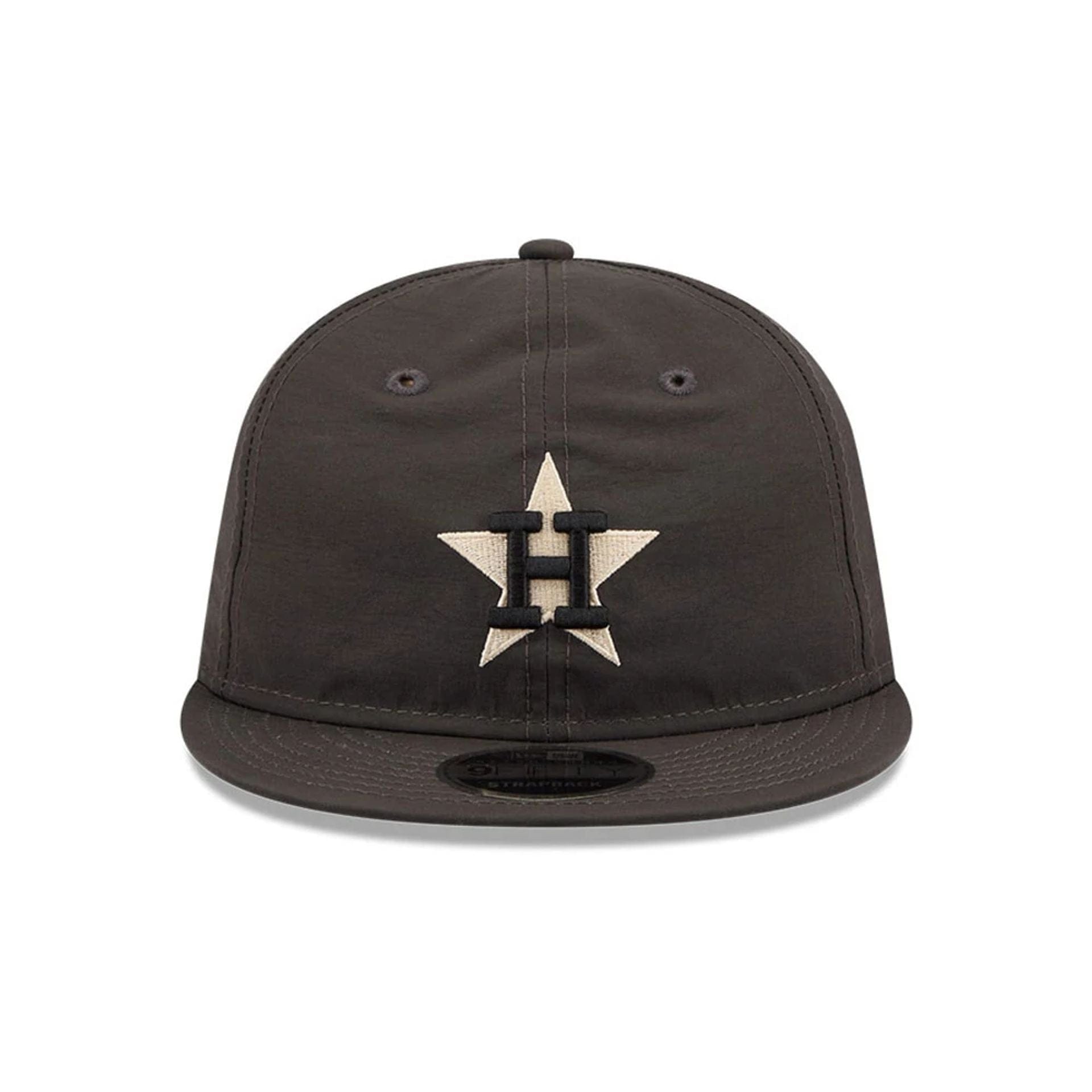 Pictured is this MLB Nylon Houston Astros Retro Crown 9FIFTY cap in black. 3