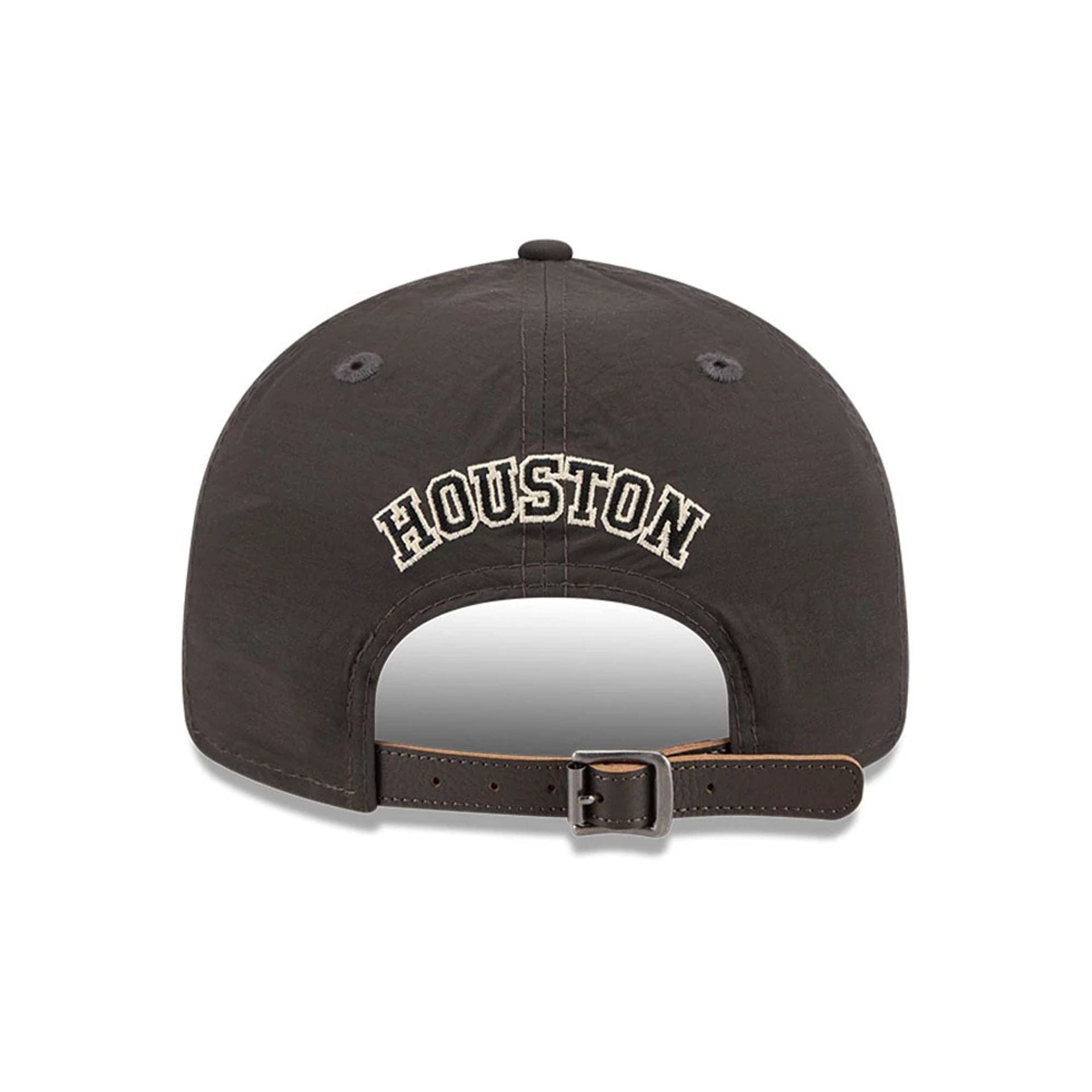 Pictured is this MLB Nylon Houston Astros Retro Crown 9FIFTY cap in black. 2