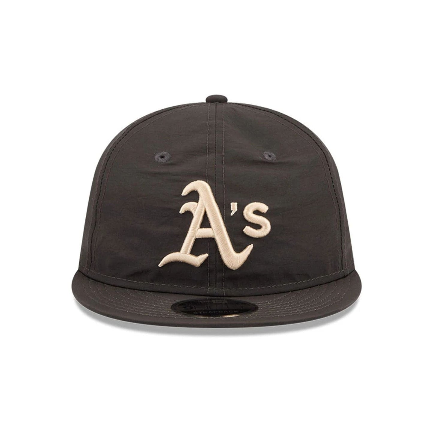 Pictured is this MLB Nylon Athletics Retro Crown 9FIFTY cap in black. 3
