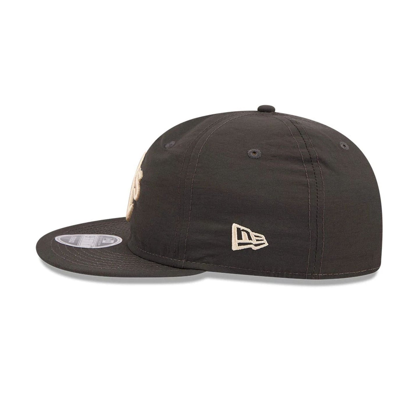 Pictured is this MLB Nylon Athletics Retro Crown 9FIFTY cap in black. 5