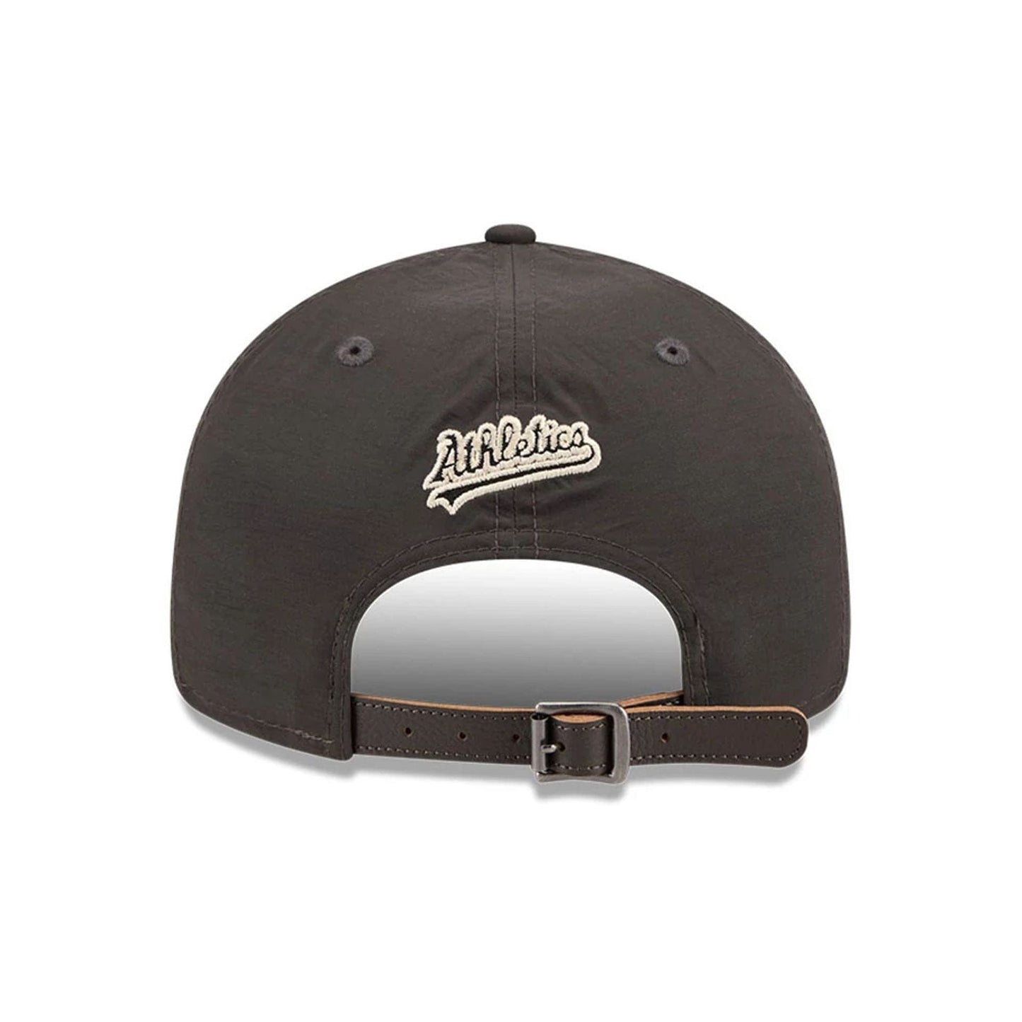 Pictured is this MLB Nylon Athletics Retro Crown 9FIFTY cap in black. 2