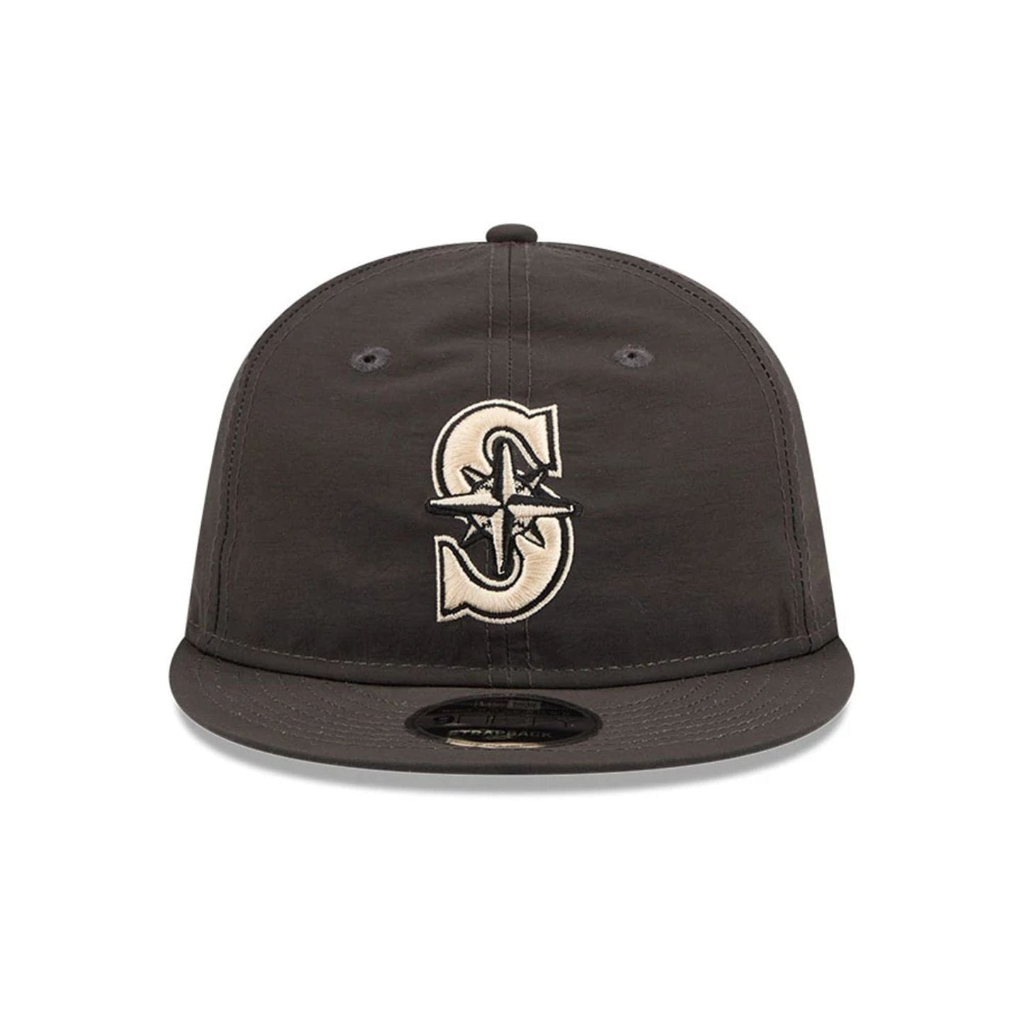 Pictured is this MLB Nylon Seattle Mariners Retro Crown 9FIFTY cap in black. 3