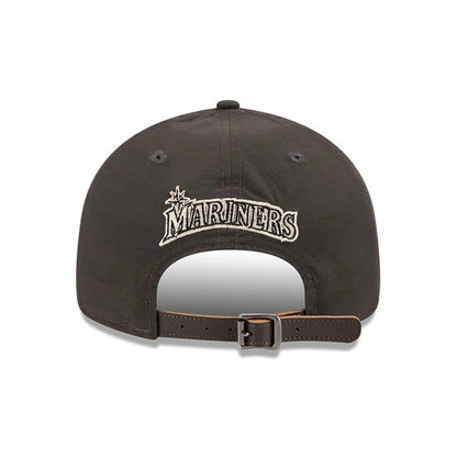 Pictured is this MLB Nylon Seattle Mariners Retro Crown 9FIFTY cap in black. 2