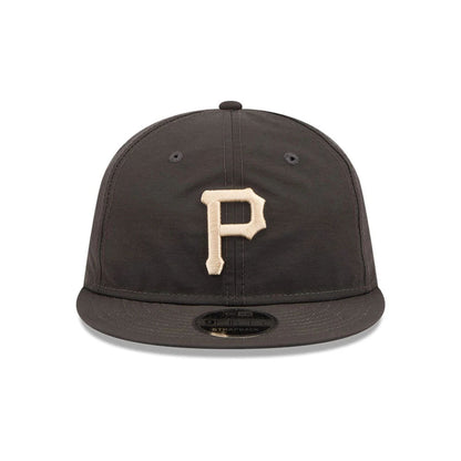 Pictured is this MLB Nylon Pittsburgh Pirates Retro Crown 9FIFTY cap in black. 3