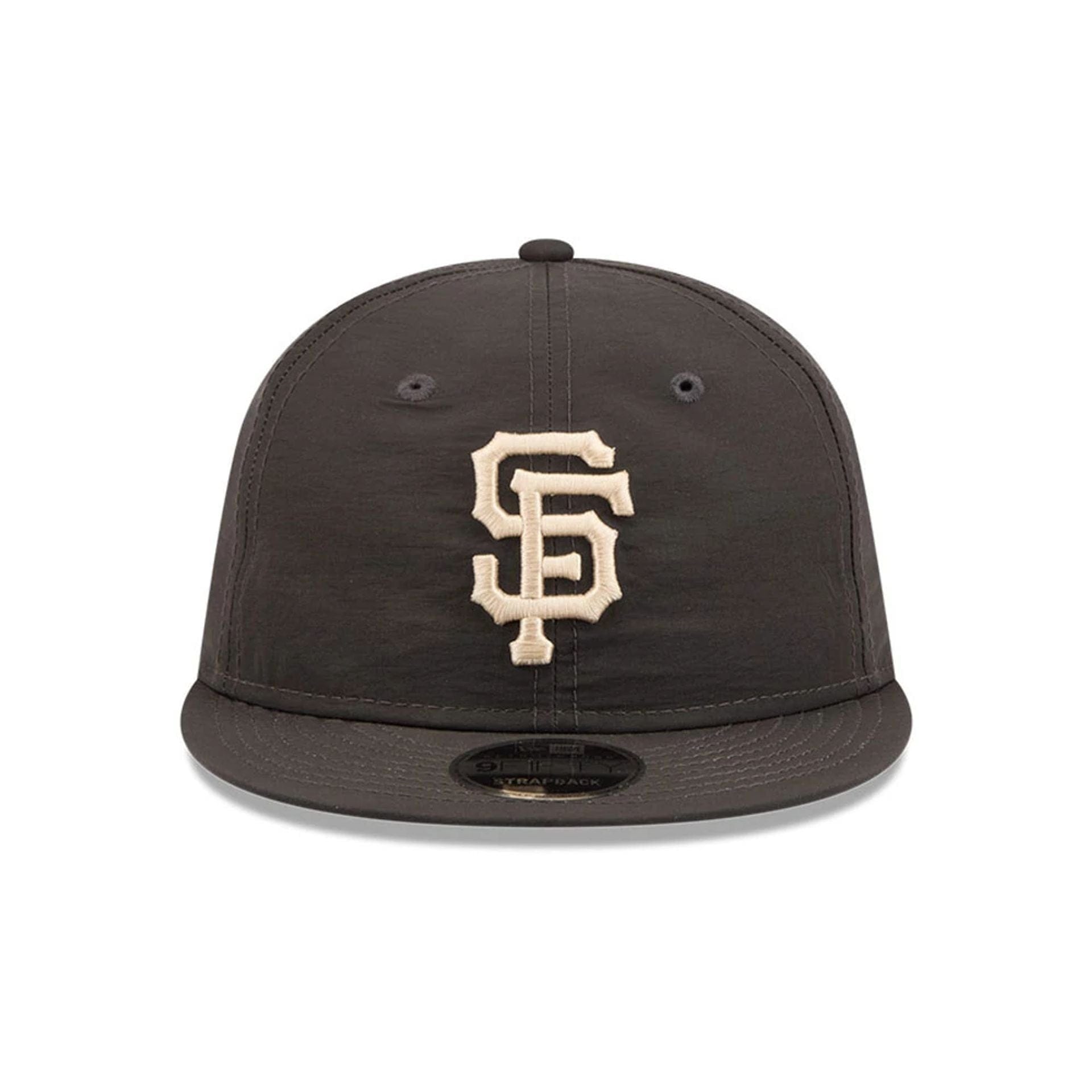 Pictured is this MLB Nylon San Francisco Giants Retro Crown 9FIFTY cap in black. 3