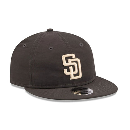 Pictured is this MLB Nylon San Diego Padres Retro Crown 9FIFTY cap in black. 4