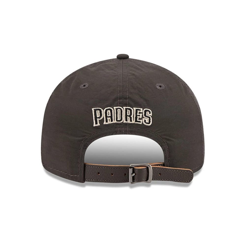 Pictured is this MLB Nylon San Diego Padres Retro Crown 9FIFTY cap in black. 2