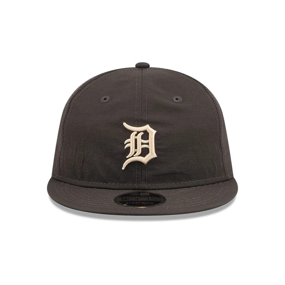 Pictured is this MLB Nylon Detroit Tigers Retro Crown 9FIFTY cap in black. 3