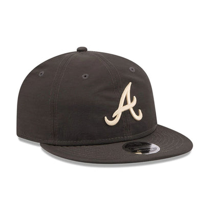 Pictured is this MLB Nylon Atlanta Braves Retro Crown 9FIFTY cap in black. 4