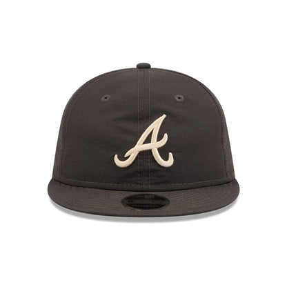 Pictured is this MLB Nylon Atlanta Braves Retro Crown 9FIFTY cap in black. 3