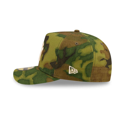 Pictured is this MLB Ripstop New York Yankees 59FORTY A-Frame Fitted cap in camo. 6