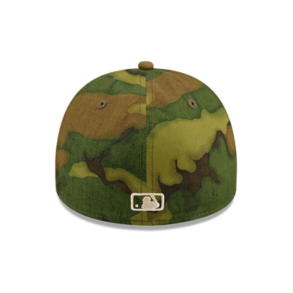 Pictured is this MLB Ripstop LA Dodgers 59FORTY A-Frame Fitted cap in camo. 5