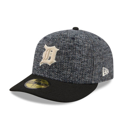 Pictured is this MLB Tweedy Cotton Detroit Tigers 59FIFTY Fitted cap in black. 1