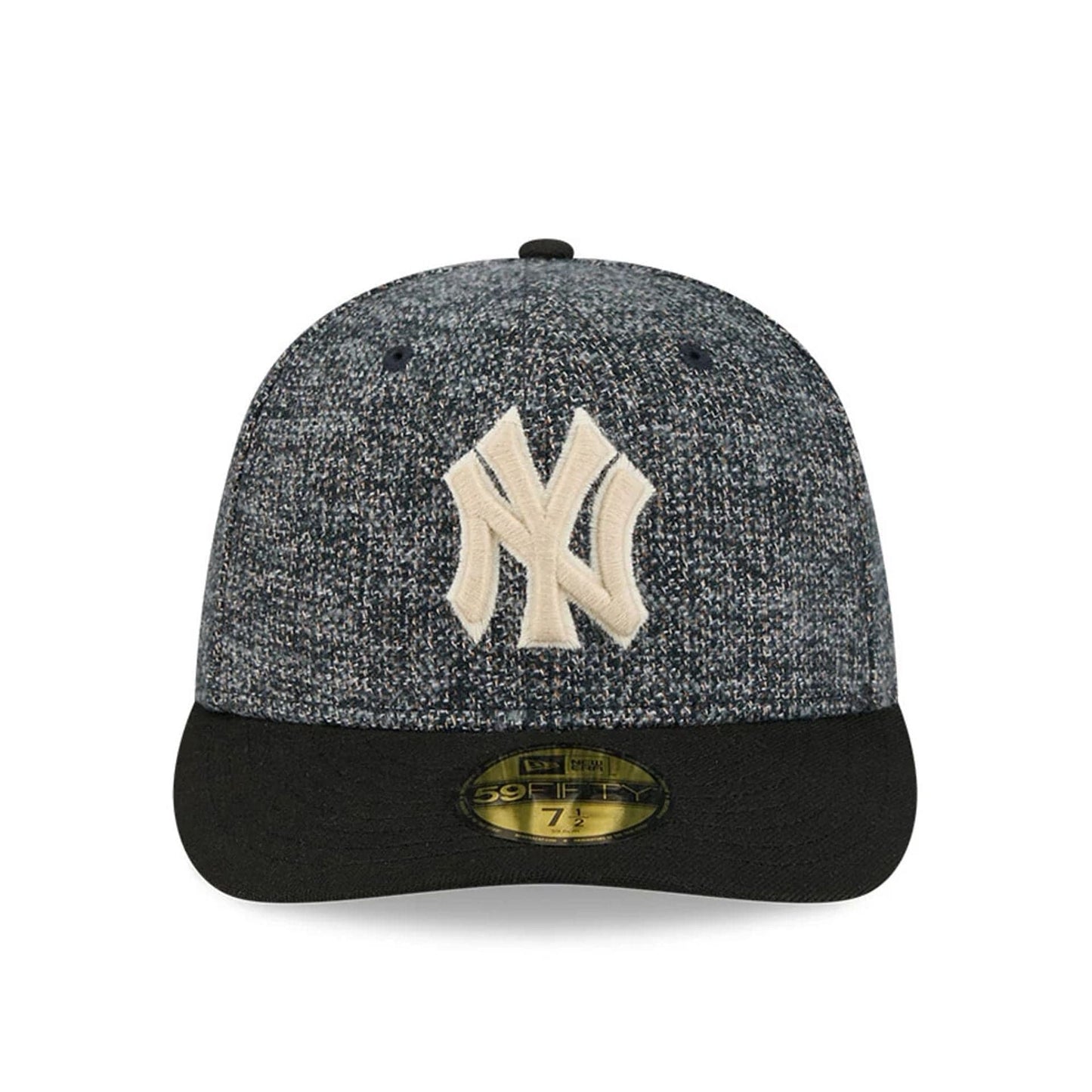 Pictured is this MLB Tweedy Cotton New York Yankees 59FIFTY Fitted cap in black. 3
