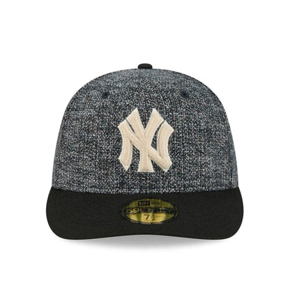 Pictured is this MLB Tweedy Cotton New York Yankees 59FIFTY Fitted cap in black. 3