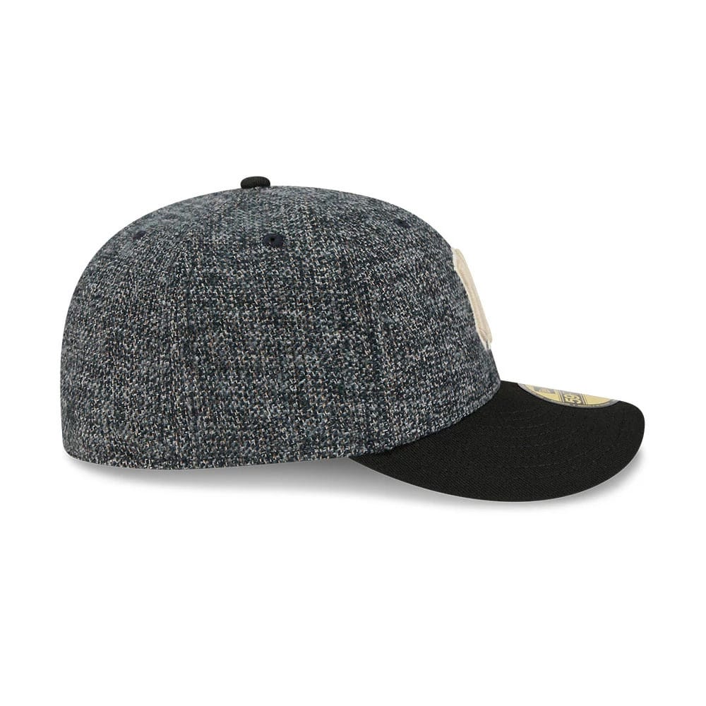 Pictured is this MLB Tweedy Cotton New York Yankees 59FIFTY Fitted cap in black. 6