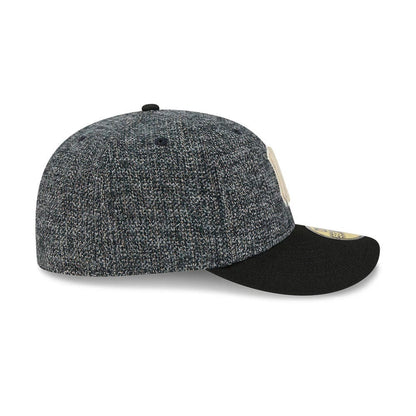Pictured is this MLB Tweedy Cotton New York Yankees 59FIFTY Fitted cap in black. 6