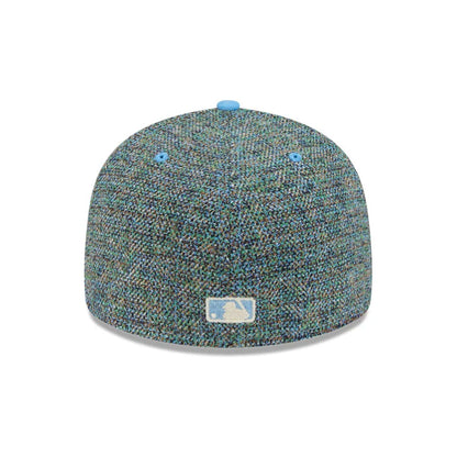 Pictured is this MLB Tweedy Cotton New York Yankees 59FIFTY Fitted cap in pastel blue. 7