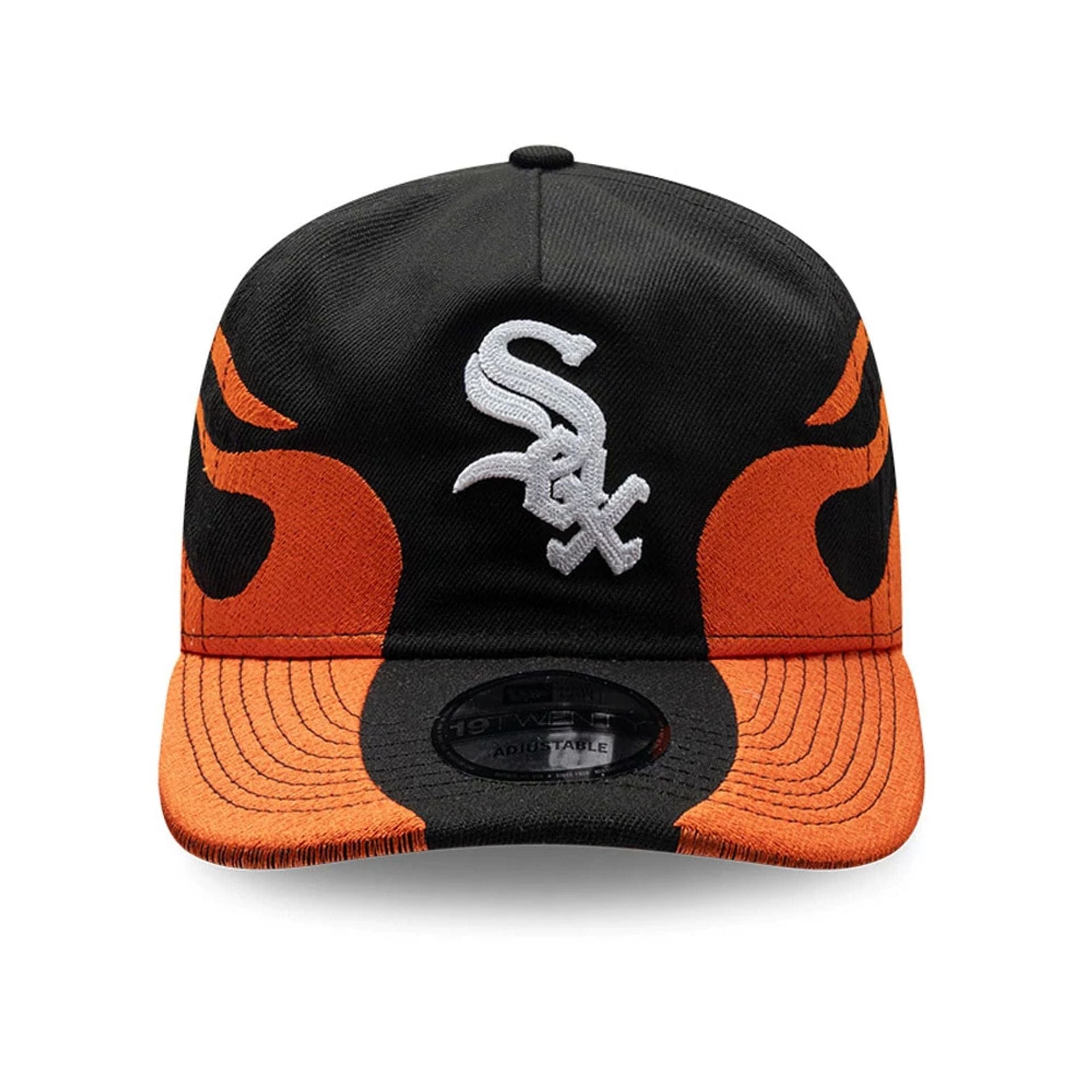 Pictured is this MLB Flame Chicago White Sox 19TWENTY cap in black. 3