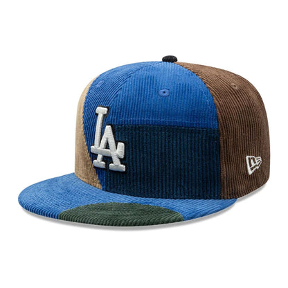 Pictured is this MLB Patchwork LA Dodgers 59FIFTY Fitted cap in dark blue. 4
