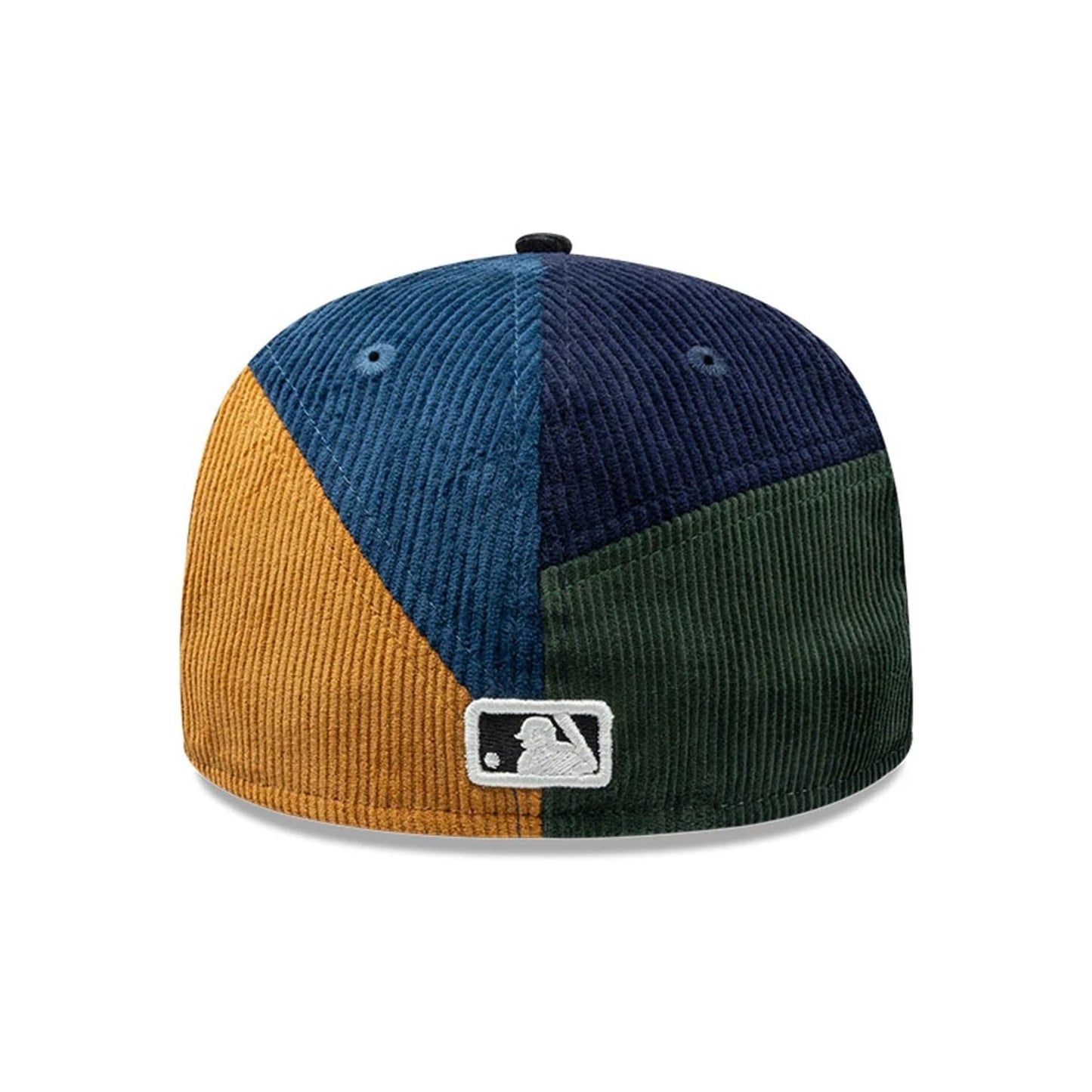 Pictured is this MLB Patchwork New York Yankees 59FIFTY Fitted cap in navy. 6