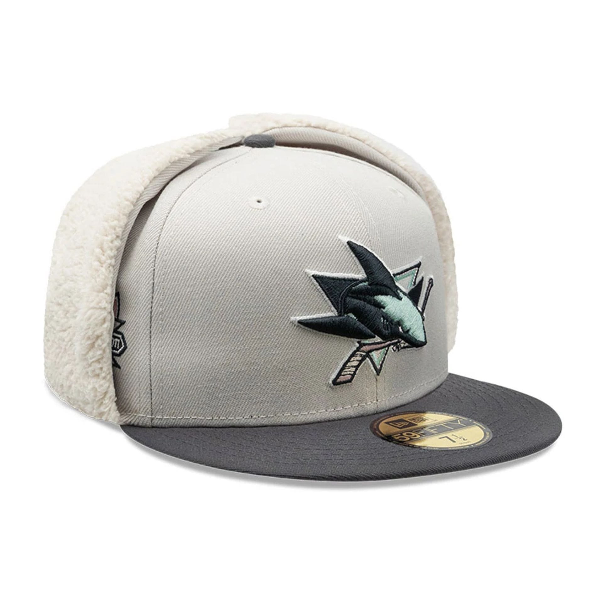 NHL Patch San Jose Sharks Light Beige Dogear 59FIFTY Fitted Cap