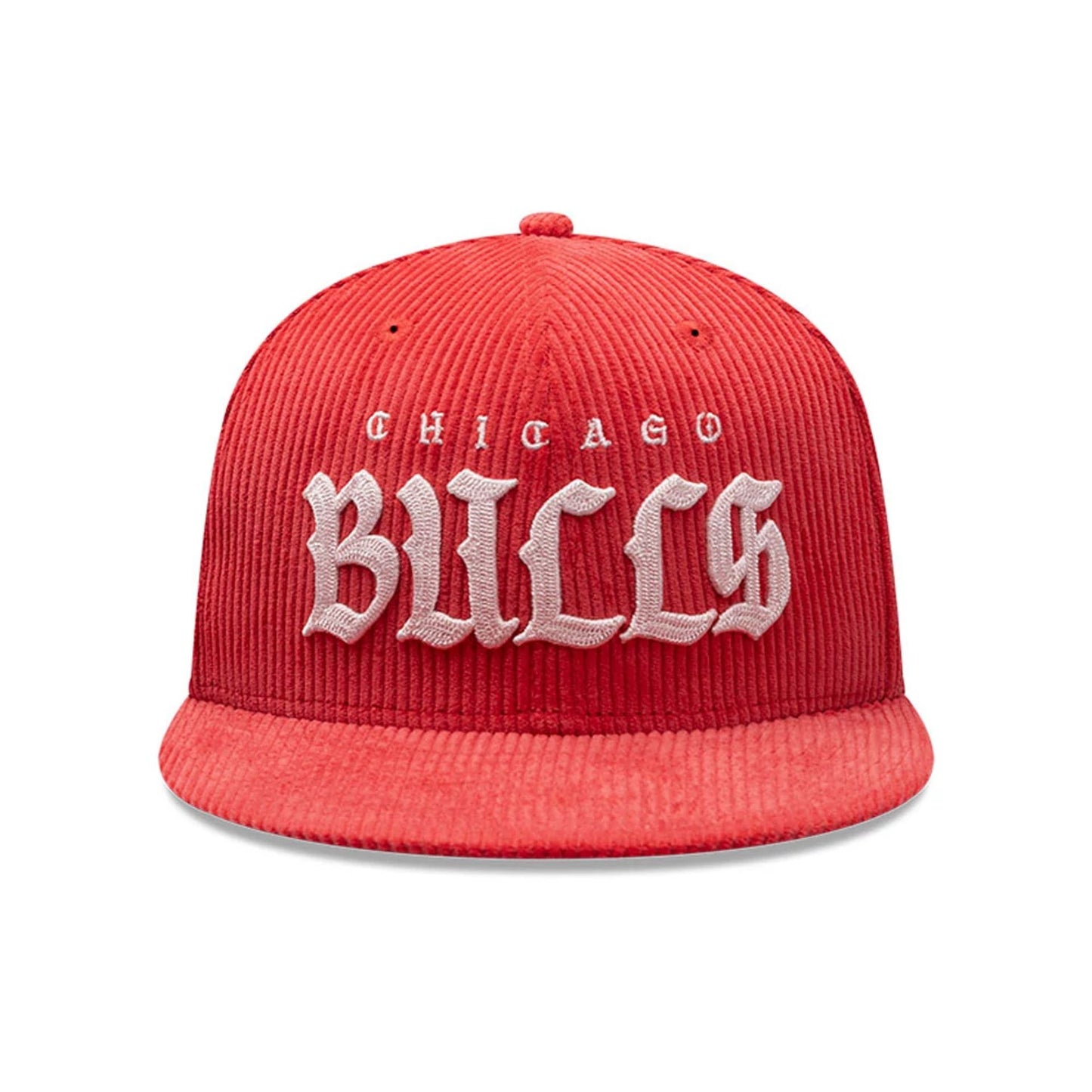 Pictured is this NBA Old English Chicago Bulls 9FIFTY Snapback cap in red. 2