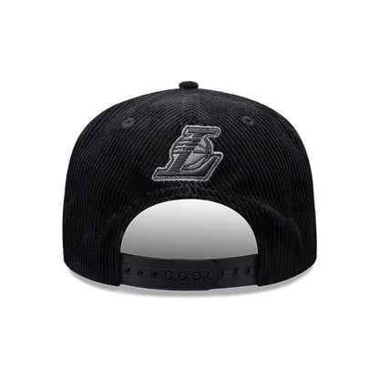 Pictured is this NBA Old English LA Lakers 9FIFTY Snapback cap in black. 4