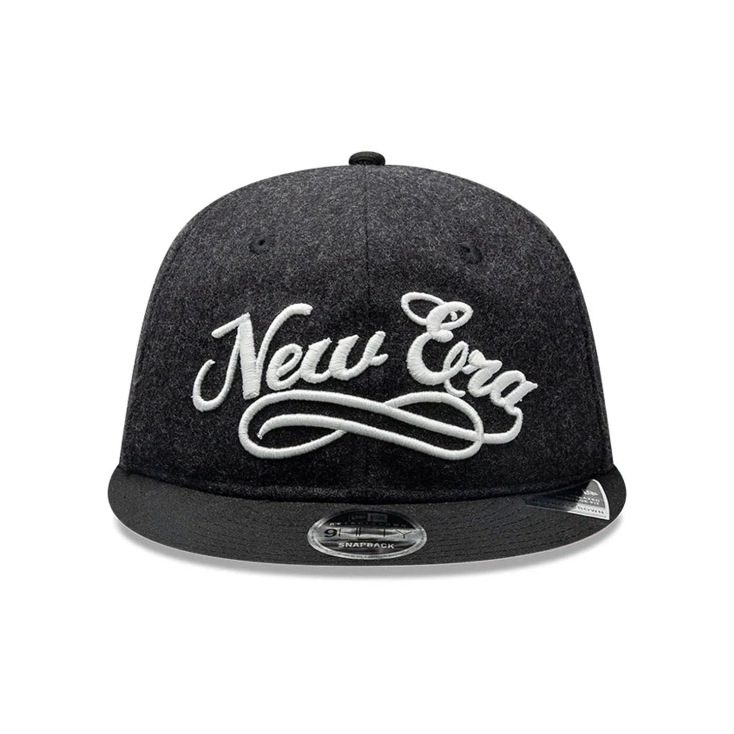 Pictured is this New Era Melton Wool Retro Crown 9FIFTY cap in black. 2