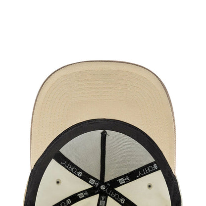 Pictured is this MLB Gothic Script LA Dodgers 9FORTY A-Frame cap in white. 6